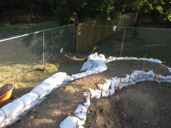 11 - Finish retention wall for pool leveling on sloped yard