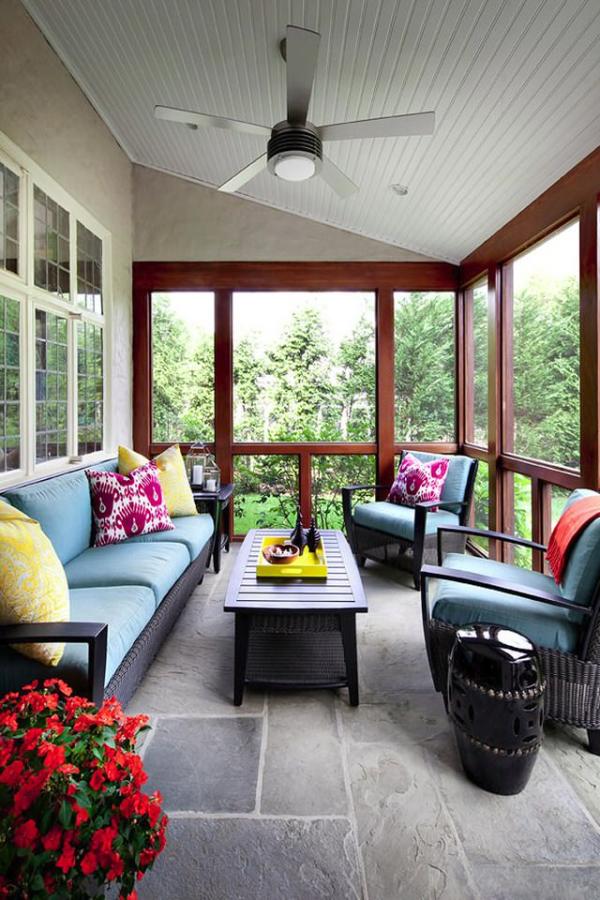 Screened-in-porch-with-colorful-throw-pillows