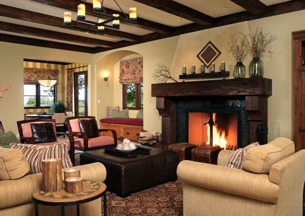 living-room-featuring-a-rustic-mantel
