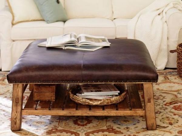 rustic-leather-ottoman-coffee-table