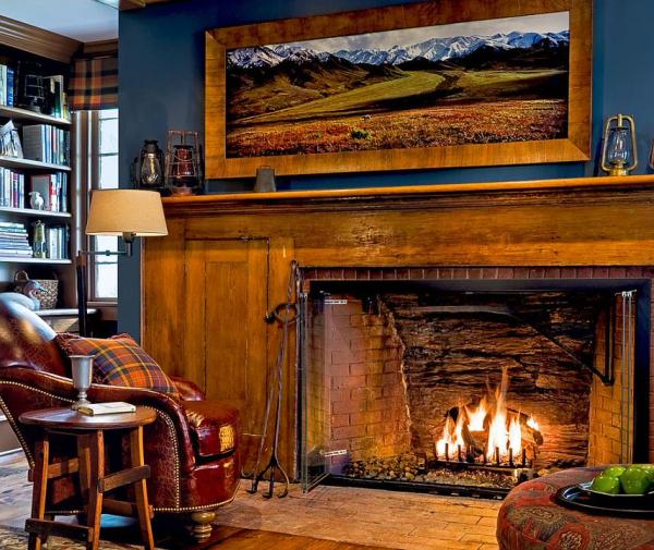 A-cozy-reading-nook-next-to-the-fireplace-in-the-home-office