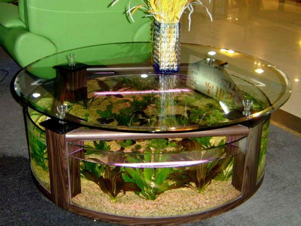 Round-glass-coffee-table-with-aquarium