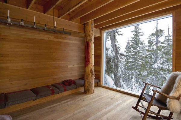 Scott and Scott Architects Alpine Cabin Night