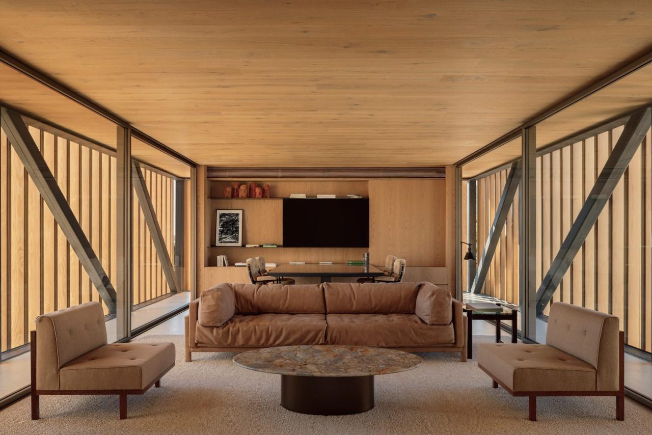 Grama House - vedere nocturna cu iluminat arhitectural