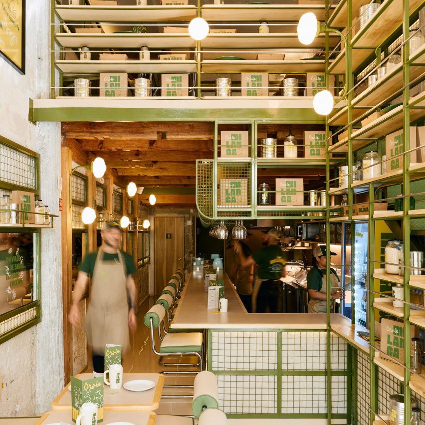 Orale Milanga - restaurant fast-casual cu design verde
