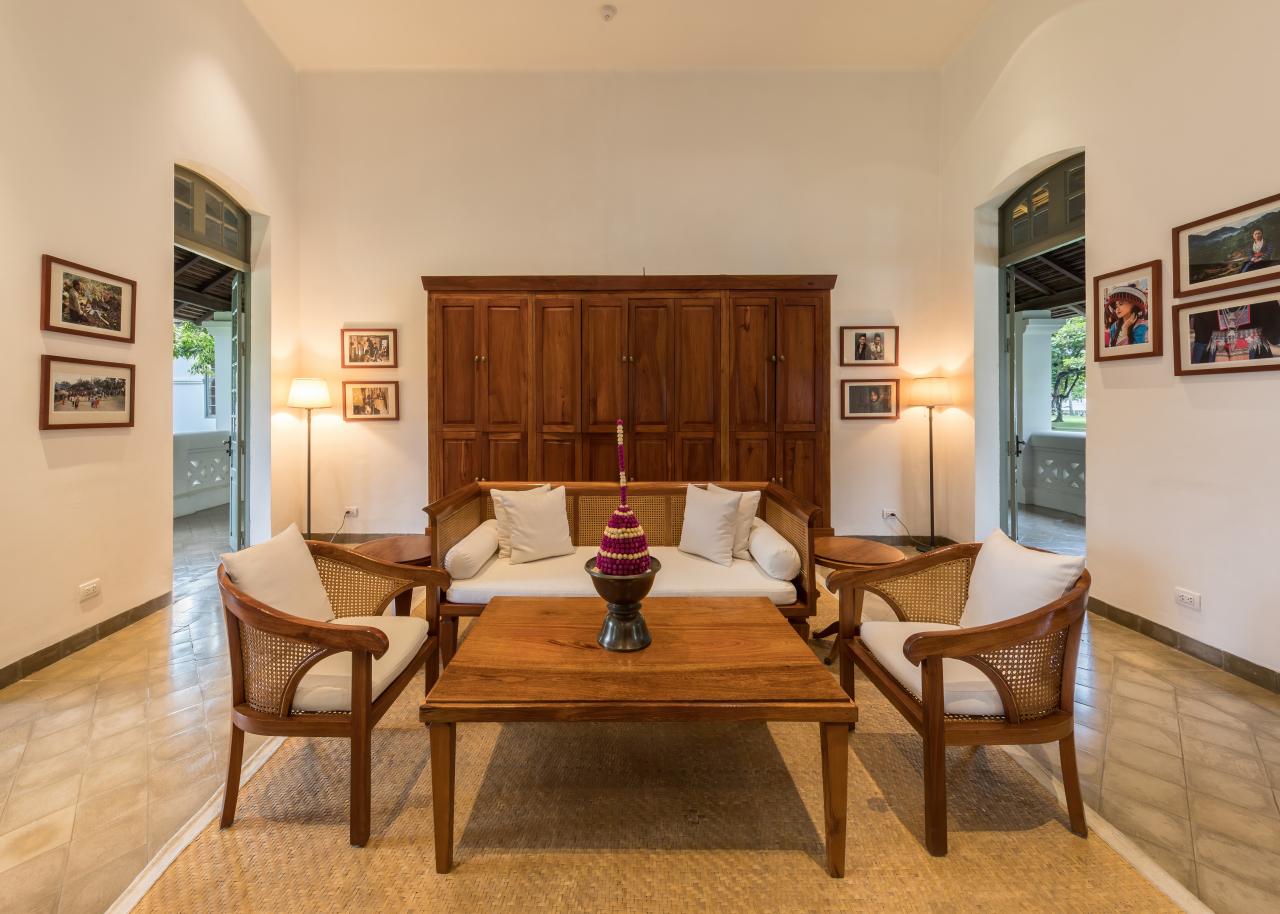 Lounge at Amantaka luxury Resort & Hotel at blue hour in Luang Prabang Laos.jpg