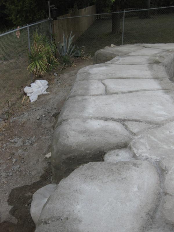 32 - Retention wall after shotcrete