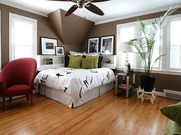 Asian-themed-bedroom-with-a-trendy-corner-bed