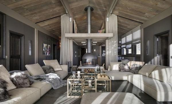 Luxury-French-Chalet-with-gray-in-the-living-space