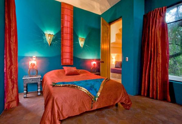 Mediterranean-style-bedroom-with-rich-Spanish-and-moroccan-influence