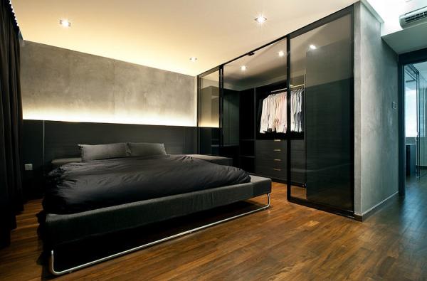 Modern-minimalism-coupled-with-industrial-style-in-the-bedroom