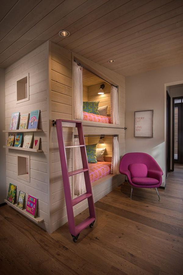 Saarinen-Womb-Chair-adds-chic-glamour-to-the-kids-bedroom