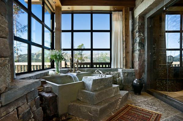 Sensational-use-of-stone-in-the-rustic-bathroom