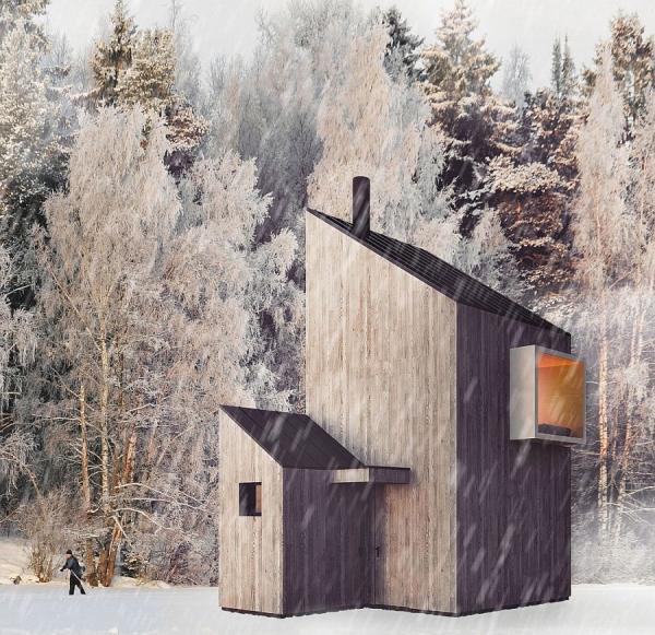 Simple-and-minimal-design-of-the-gorgeous-cabin-retreat