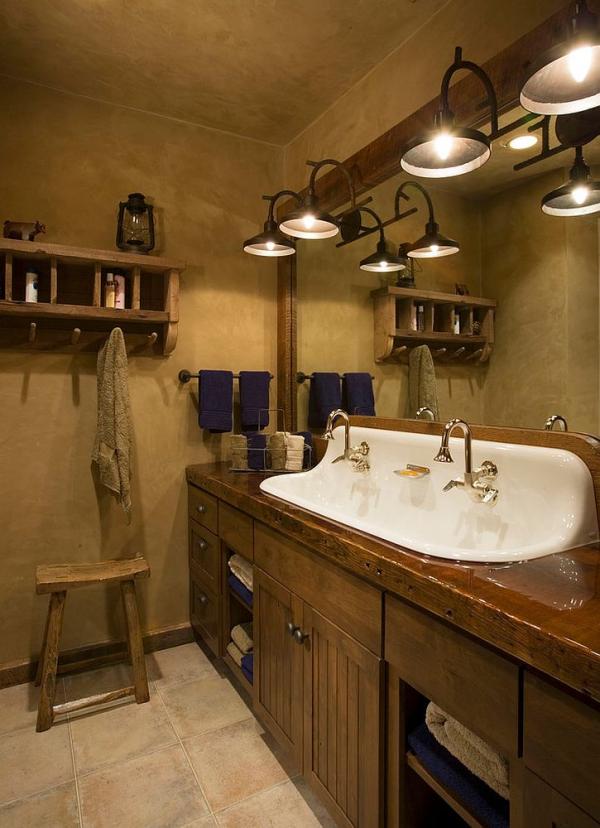 Sparkling-sink-seems-perfect-for-the-dark-rustic-bathroom