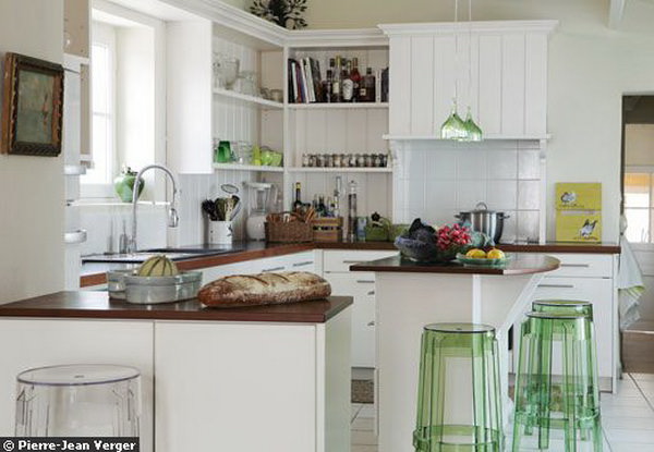 design bucatarie alba