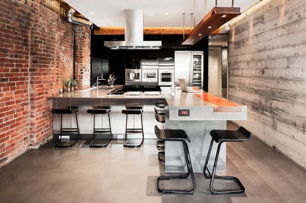 exposed-bricks-wall-for-kitchen
