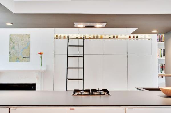 modern-kitchen-spices-storage-upper-ladder-to-access