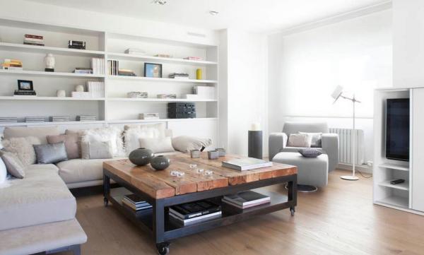 reclaimed-wood-on-top-square-coffee-table-on-wheels