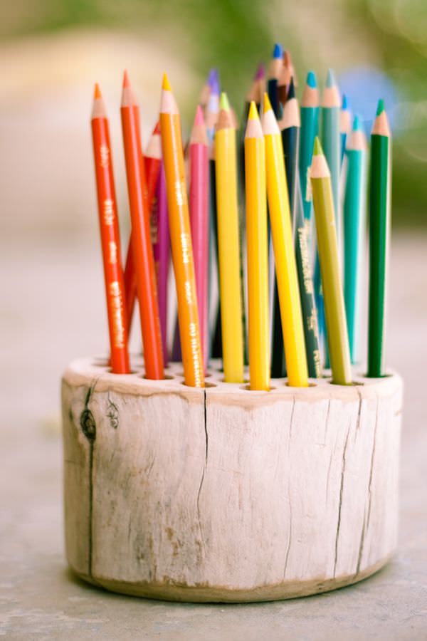 rustic-wood-pencil-holder
