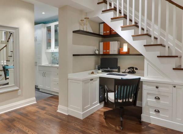 traditional-understairs-office-desk